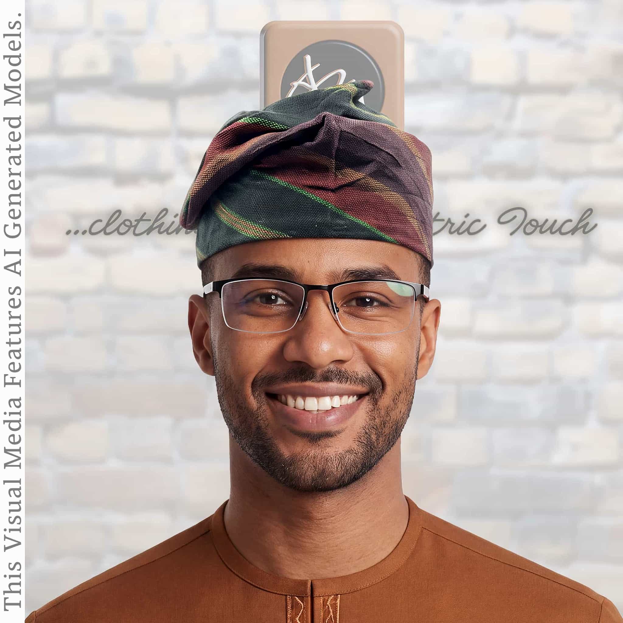 Yoruba Aso Oke Fila: African Men's Traditional Gobi Cap
