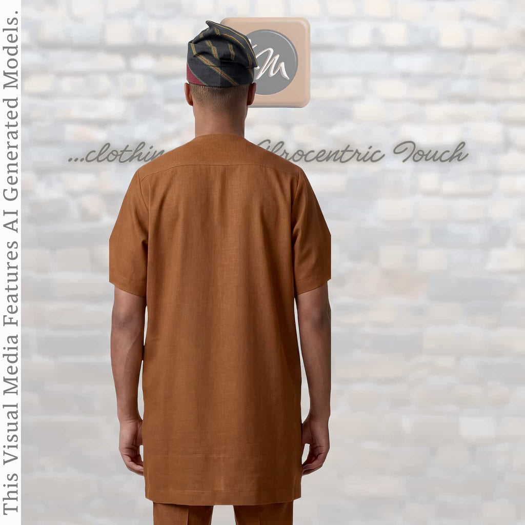 Yoruba Aso Oke Fila: African Men's Traditional Gobi Cap