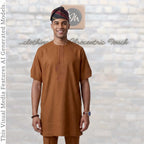 Yoruba Aso Oke Fila: African Men's Traditional Gobi Cap