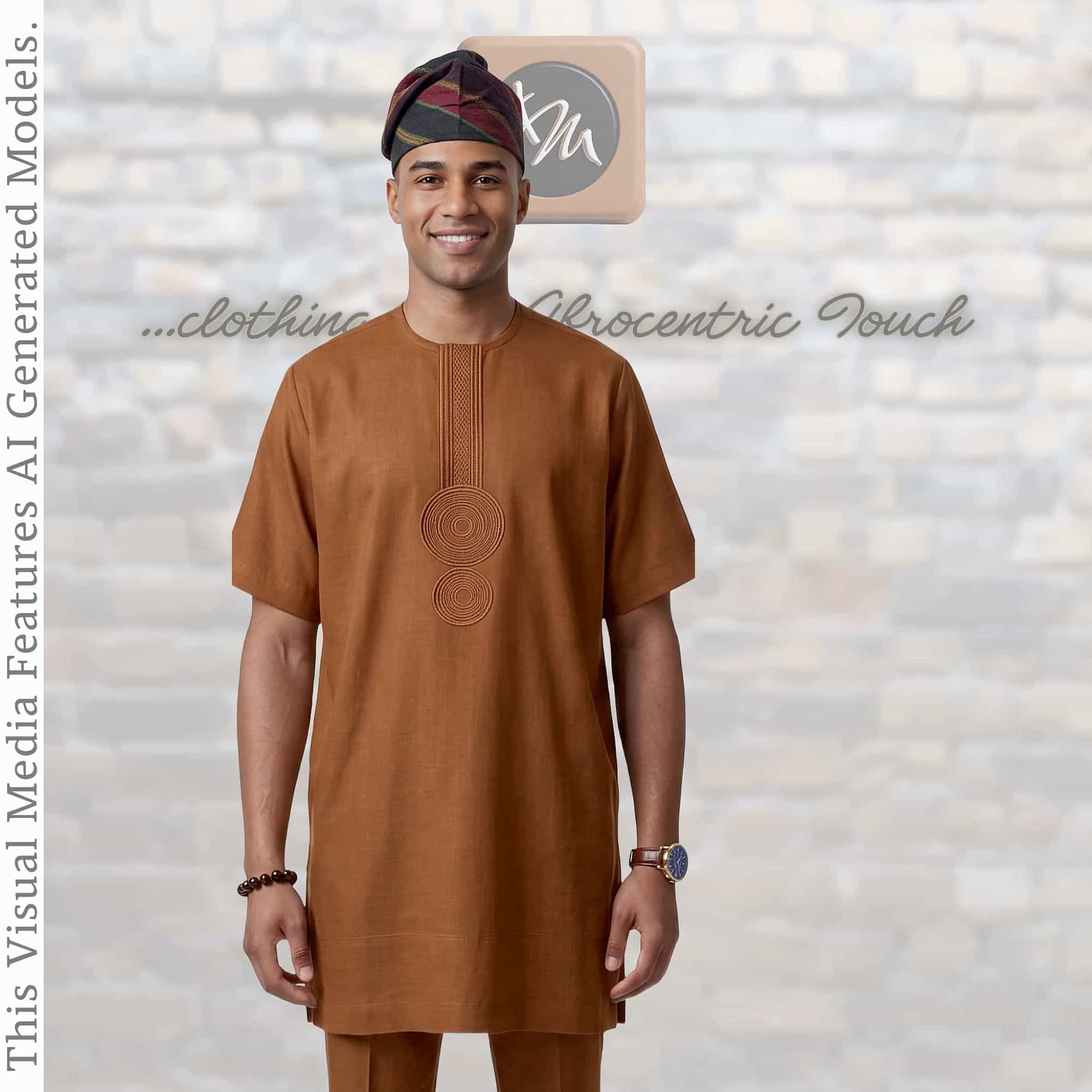 Yoruba Aso Oke Fila: African Men's Traditional Gobi Cap