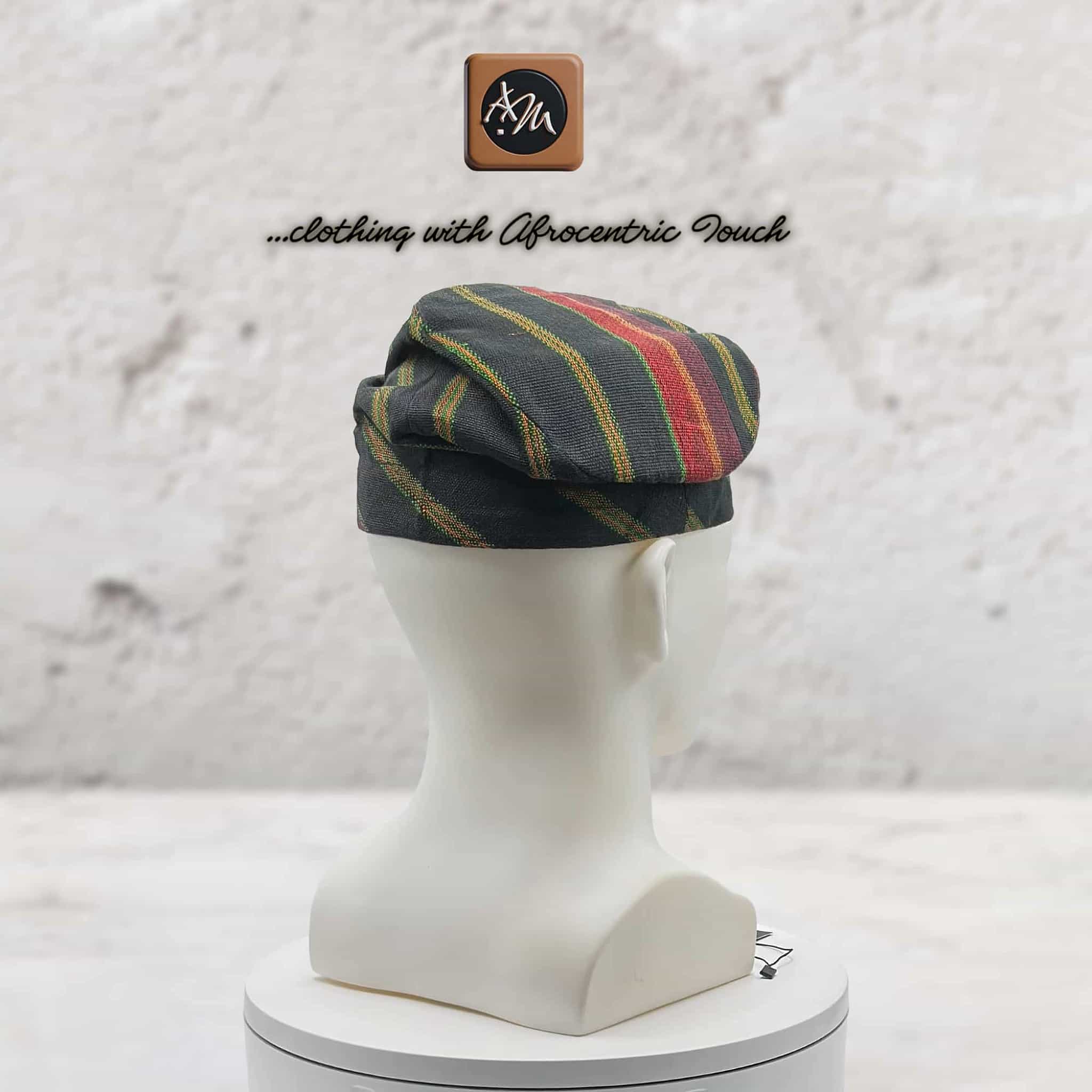 Yoruba Aso Oke Fila: African Men's Traditional Gobi Cap