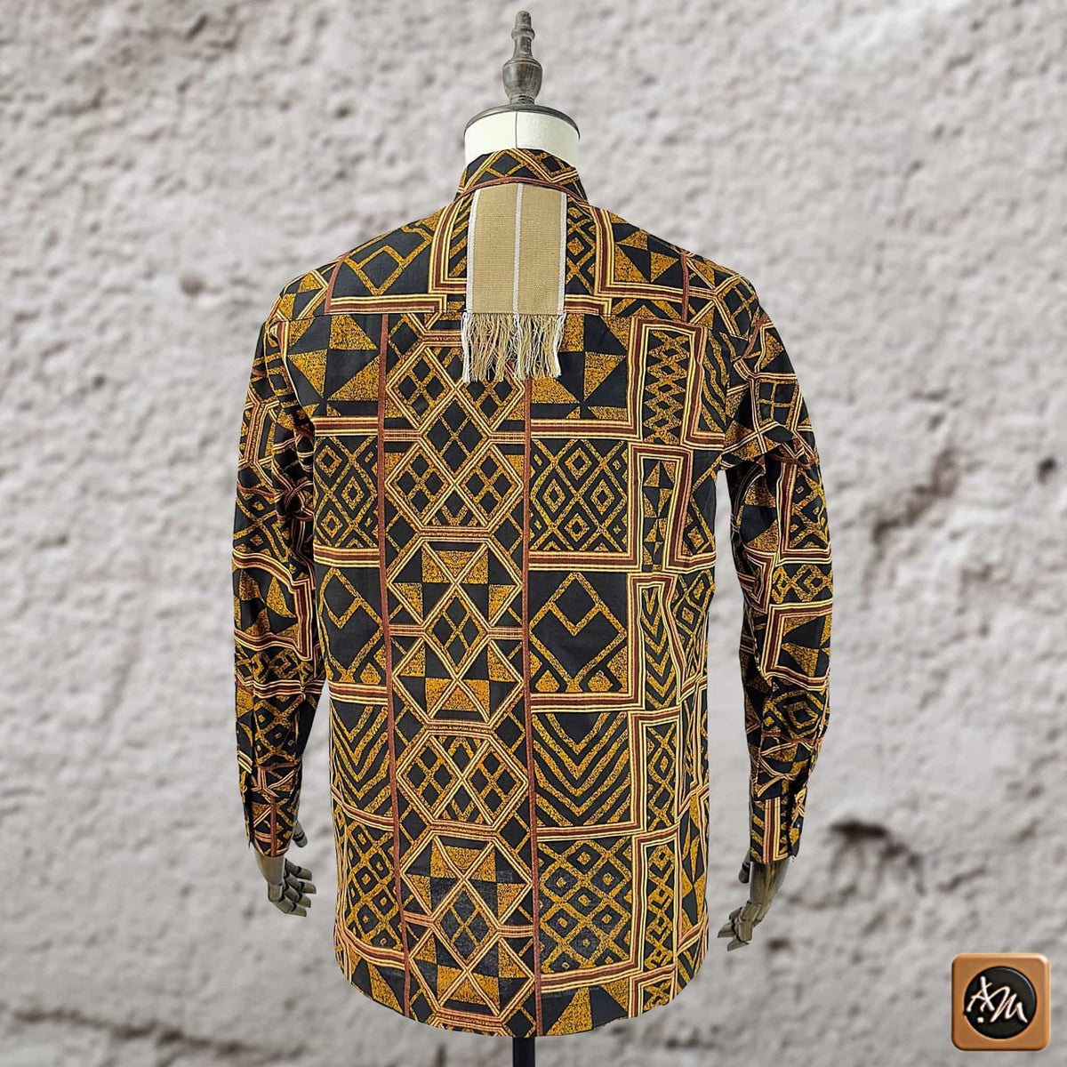 African Print Casual Long Sleeve Shirt