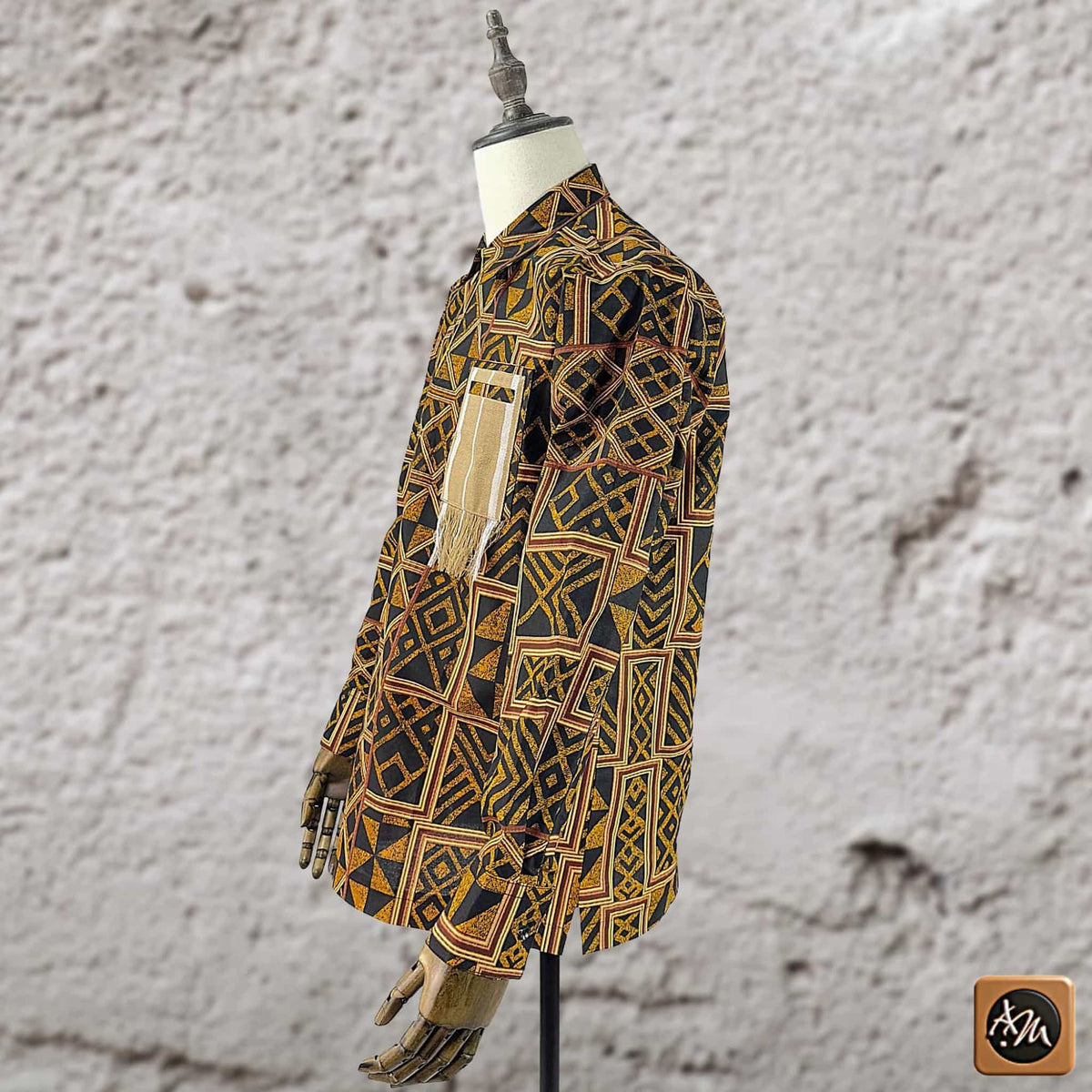 African Print Casual Long Sleeve Shirt