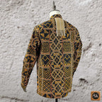 African Print Casual Long Sleeve Shirt