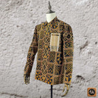 African Print Casual Long Sleeve Shirt