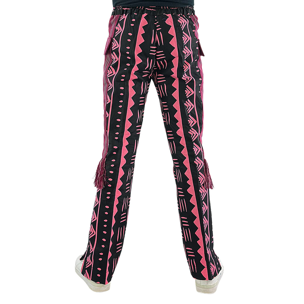 African Print Tribal Pants Pink2
