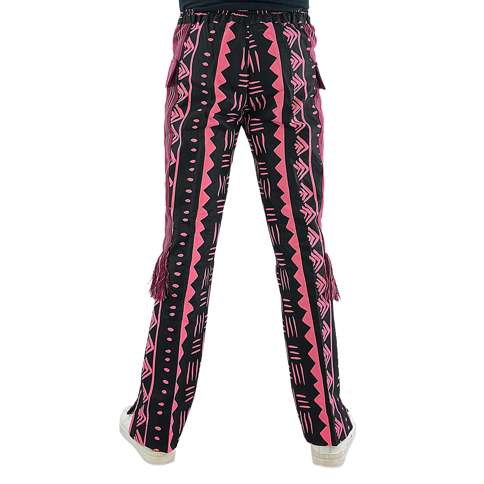 African Print Tribal Pants Pink2