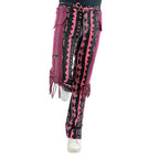 African Print Tribal Pants Pink2