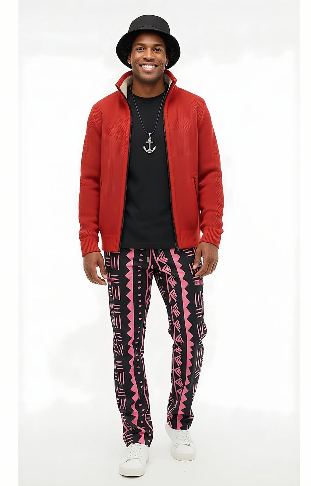 African Print Tribal Pants Pink