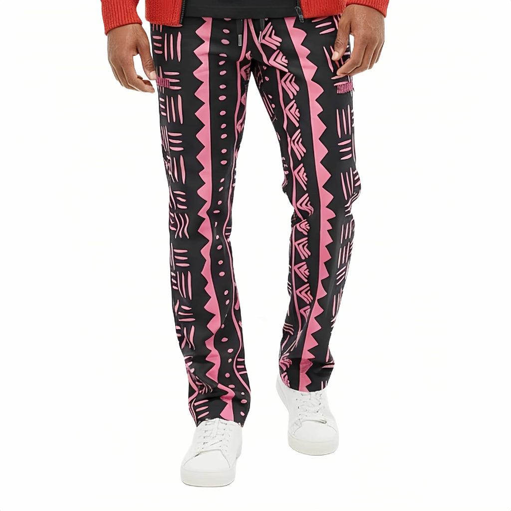 African Print Tribal Pants Pink