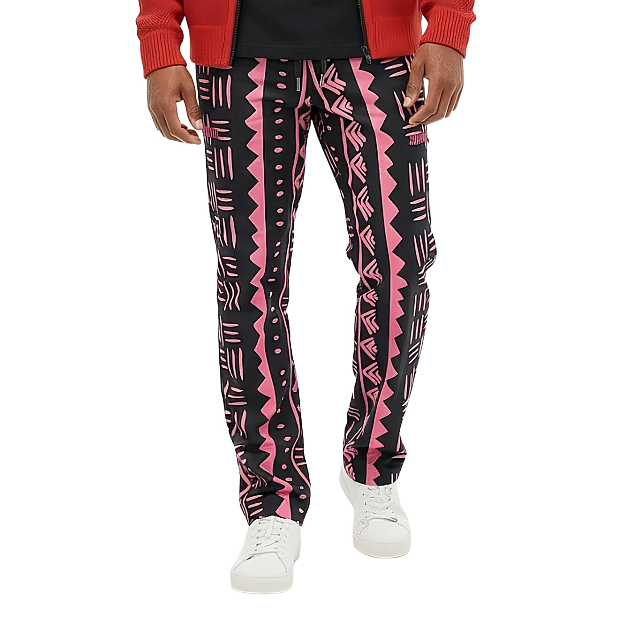 ITANNA African Print Tribal Pants Pink