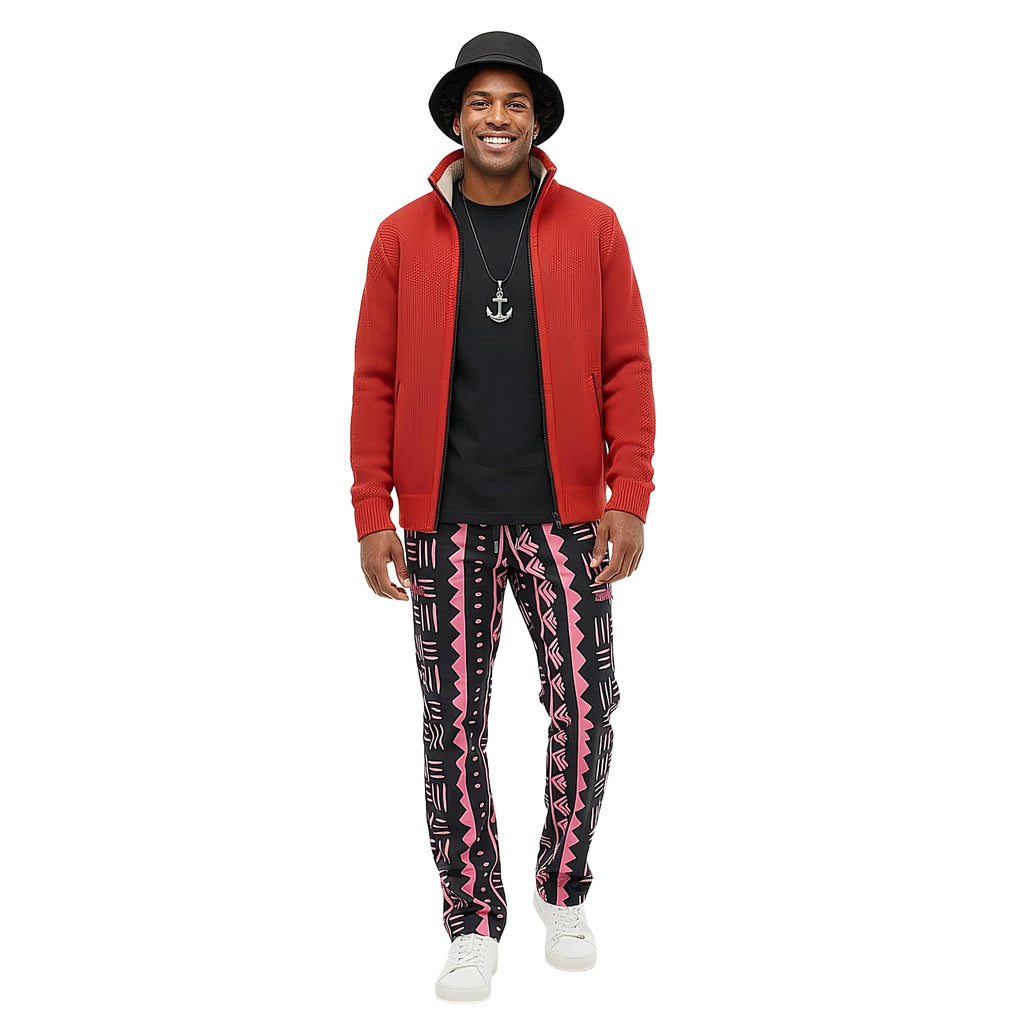 ITANNA African Print Tribal Pants Pink