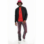 African Print Tribal Pants Pink2