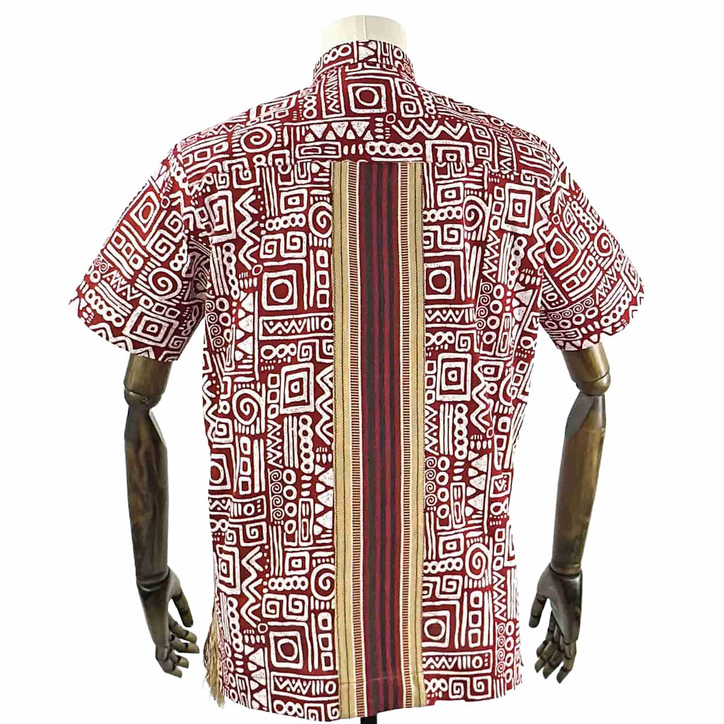 African Print Traditional Short Sleeve TopShirt