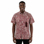 African Print Traditional Short Sleeve TopShirt