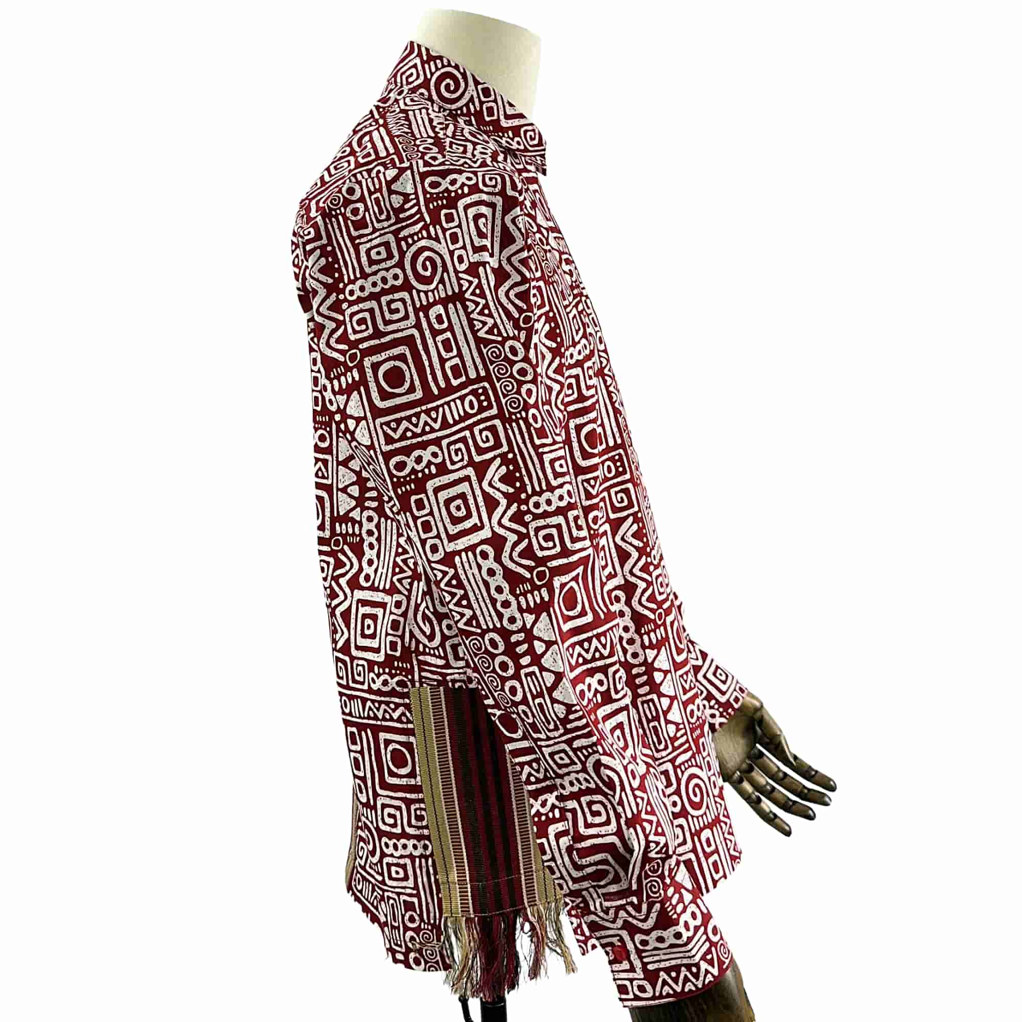 African Print Casual Long Sleeve Shirt