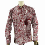 African Print Casual Long Sleeve Shirt