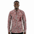 African Print Casual Long Sleeve Shirt