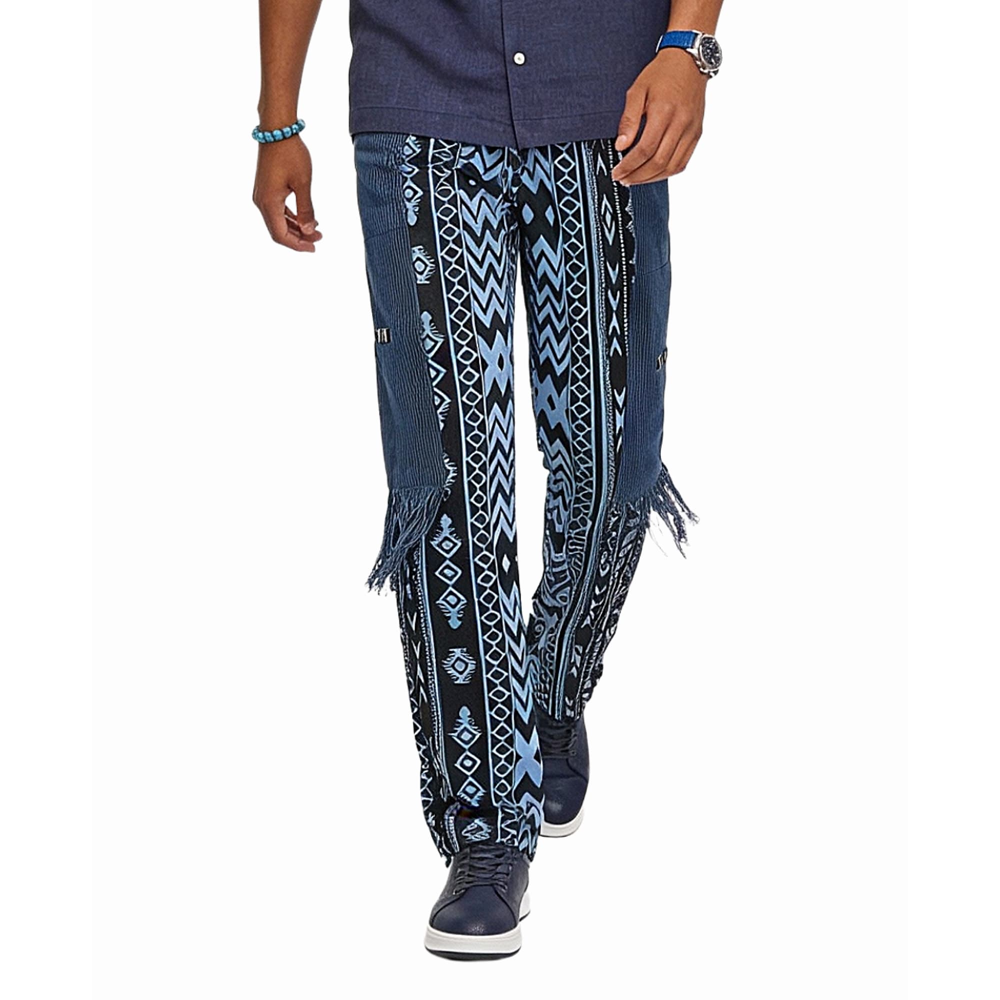 AKINKUNMI Men's Ankara Patchwork Trousers