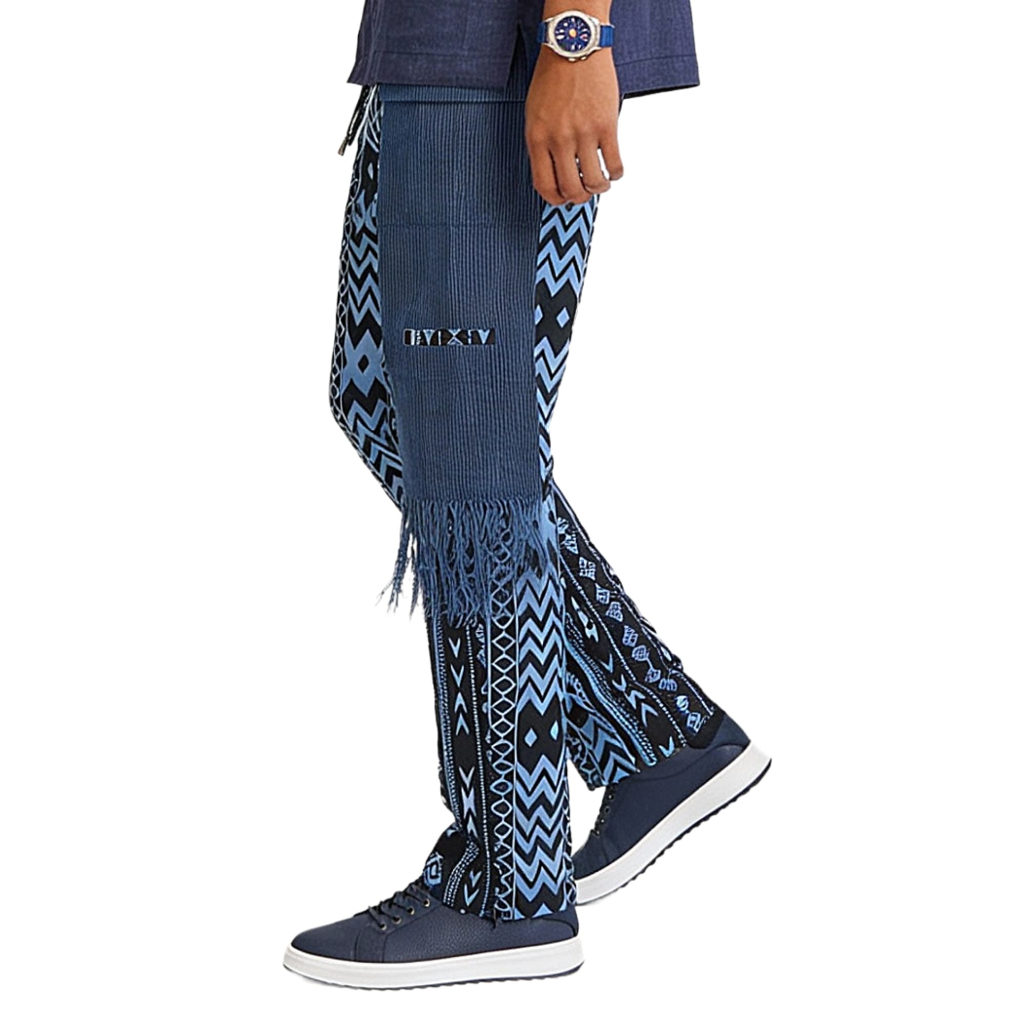 AKINKUNMI Men's Ankara Patchwork Trousers