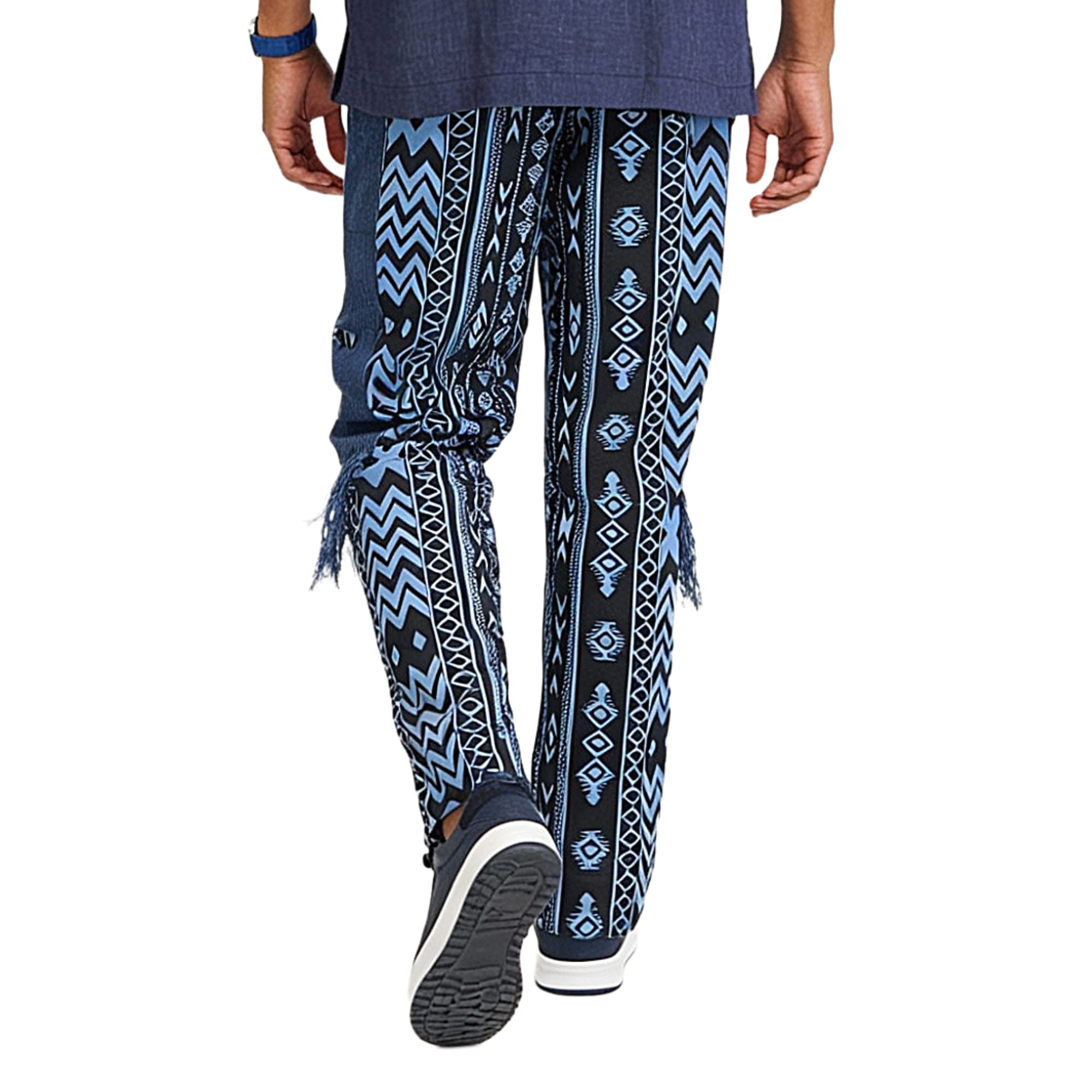 Men's Ankara Patchwork Trousers