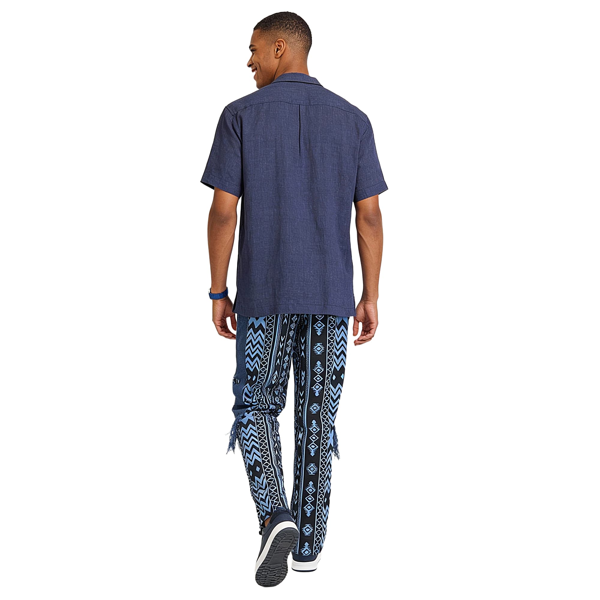 AKINKUNMI Men's Ankara Patchwork Trousers