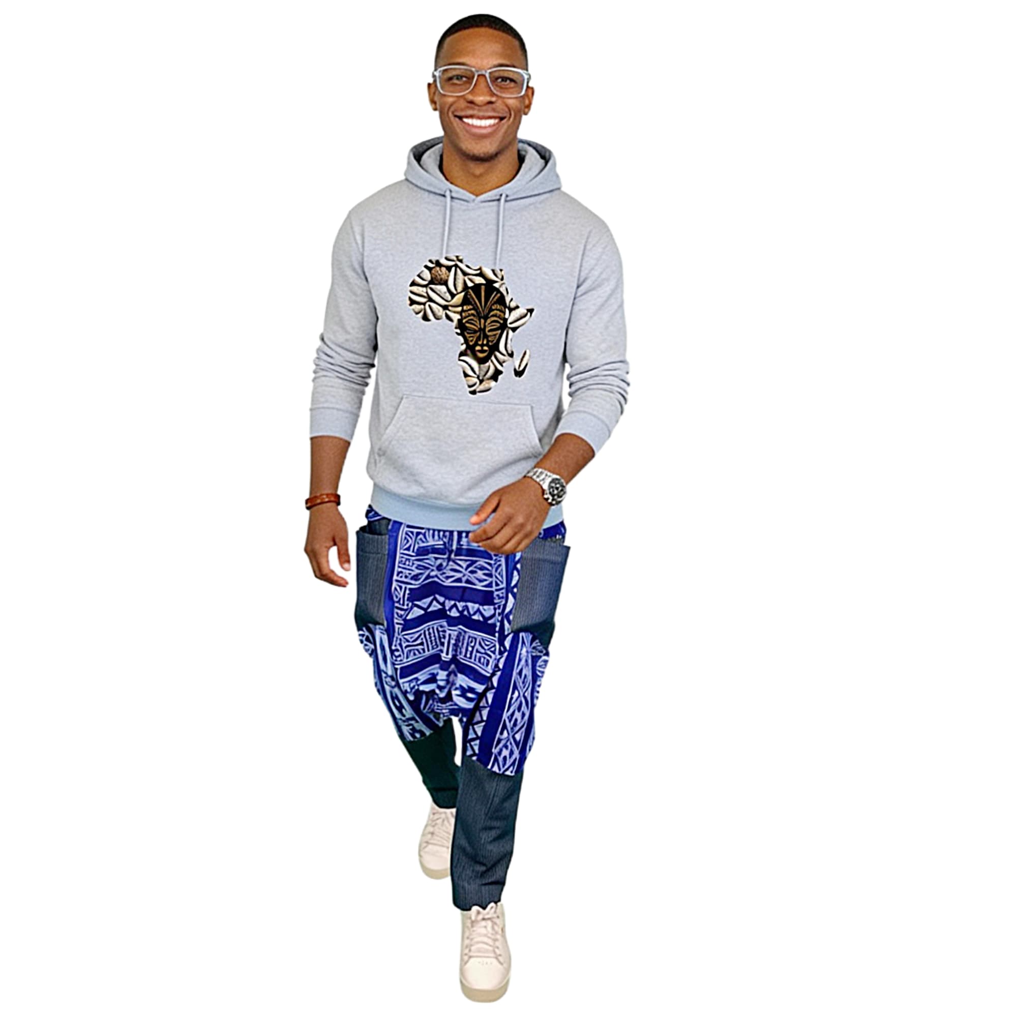 ALABI African Ankara Print Harem Pants