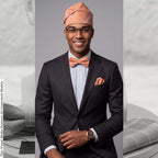 Handmade Aso Oke Mens Set, Bow Tie, Gobi Hat, Pocket Square (Wedding Groomsmen)
