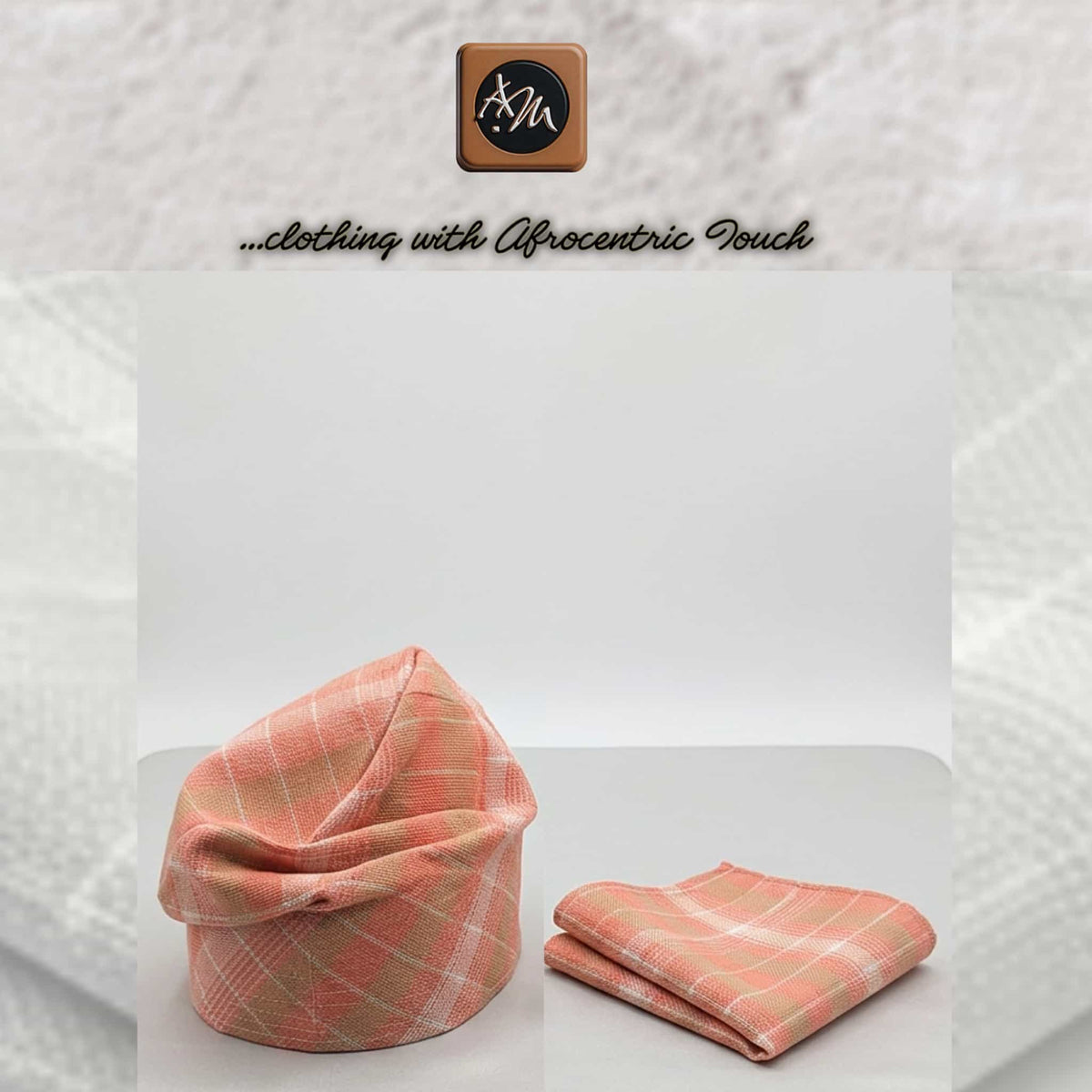 Handmade Aso Oke Mens Set, Bow Tie, Gobi Hat, Pocket Square (Wedding Groomsmen)