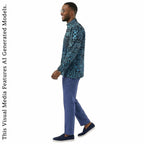 African Print Casual Long Sleeve Shirt
