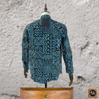 African Print Casual Long Sleeve Shirt