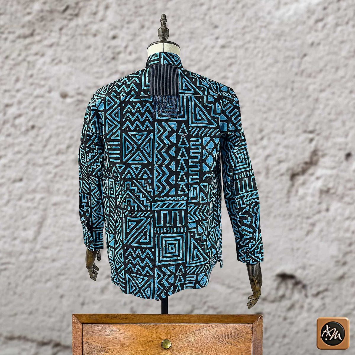 African Print Casual Long Sleeve Shirt