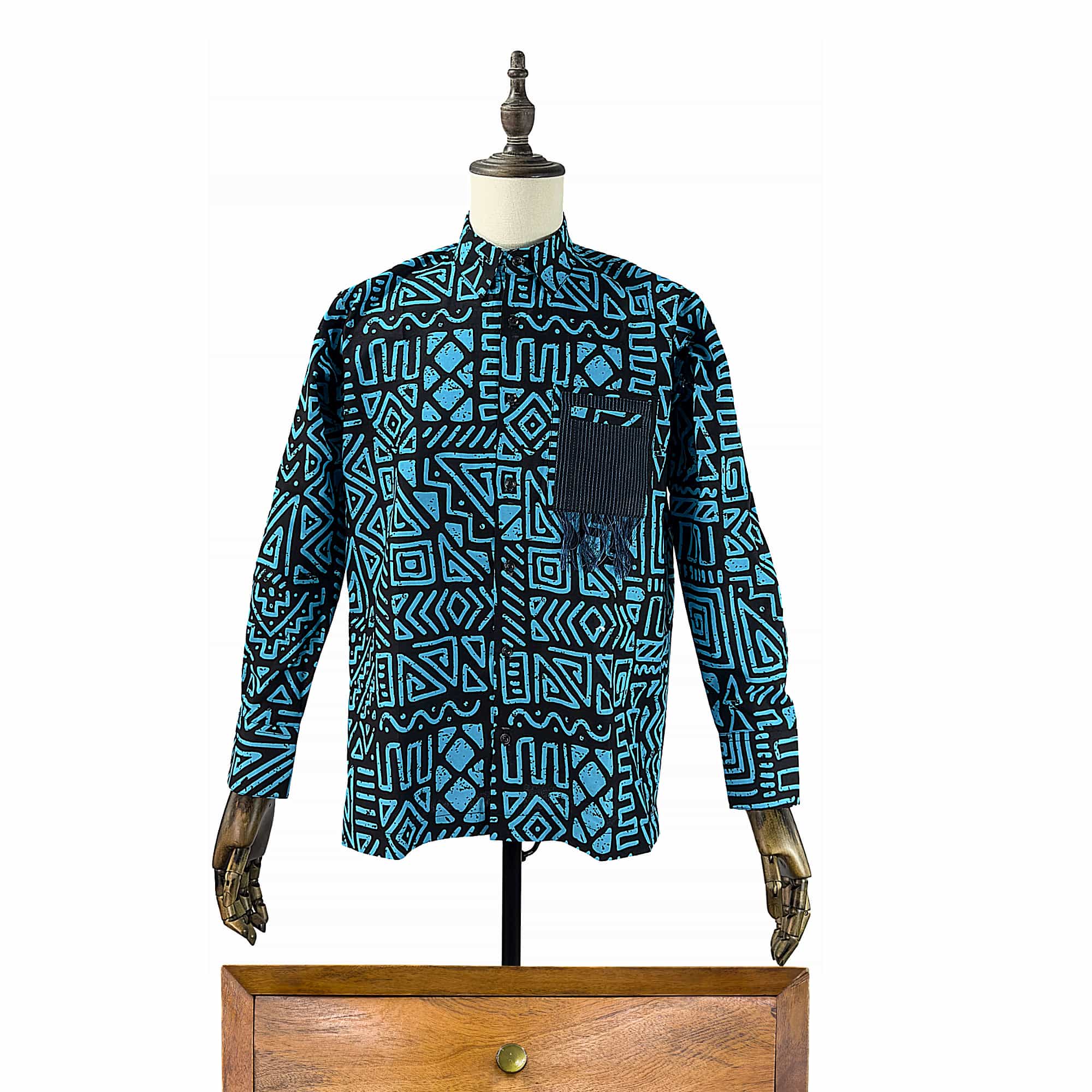BABAJIDE African Print Casual Long Sleeve Shirt