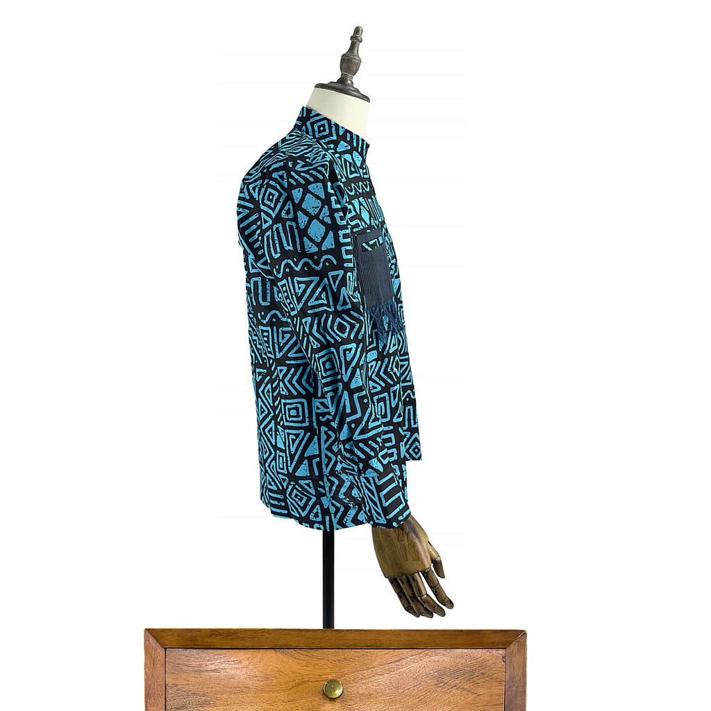 African Print Casual Long Sleeve Shirt
