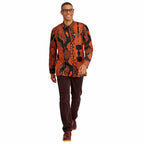African Print Casual Long Sleeve Shirt