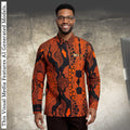 African Print Casual Long Sleeve Shirt