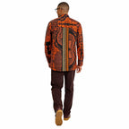 African Print Casual Long Sleeve Shirt