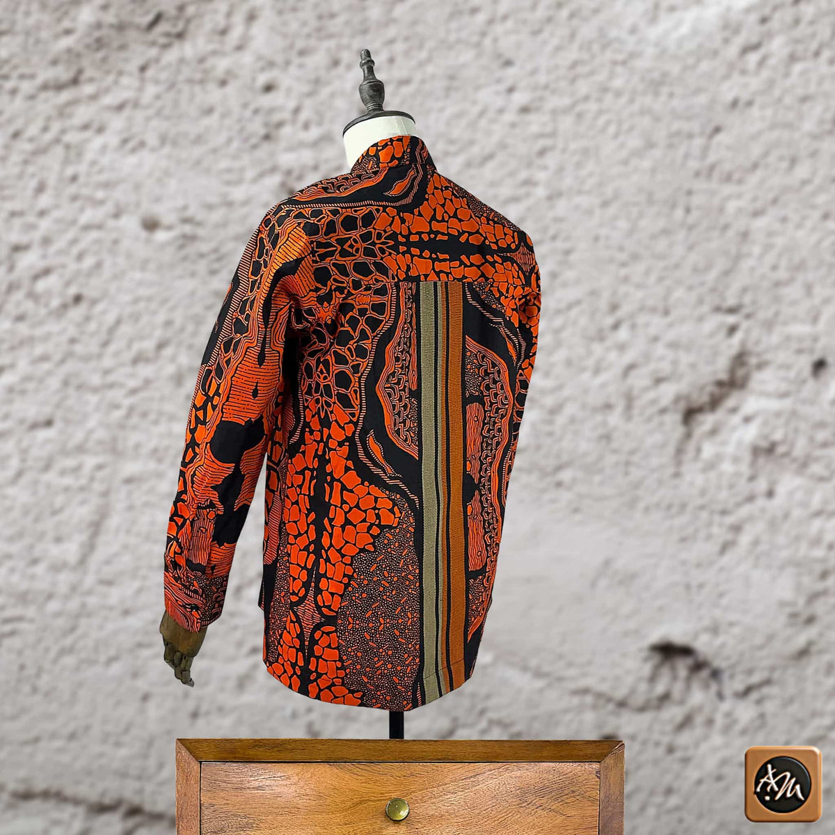 African Print Casual Long Sleeve Shirt