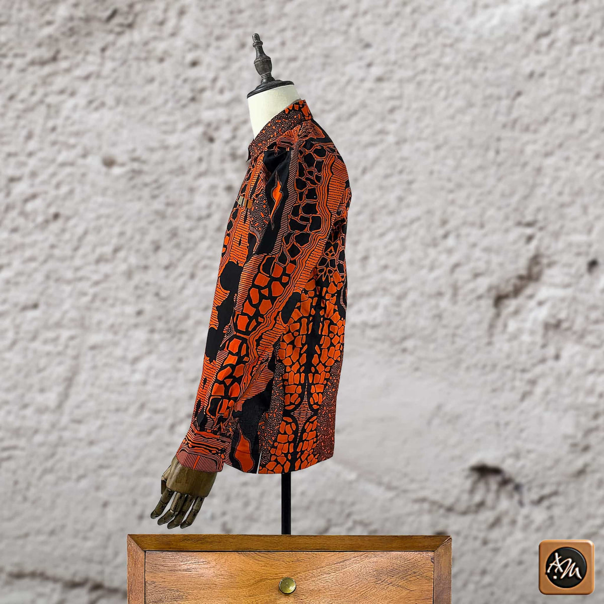 African Print Casual Long Sleeve Shirt