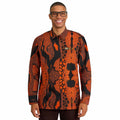 African Print Casual Long Sleeve Shirt