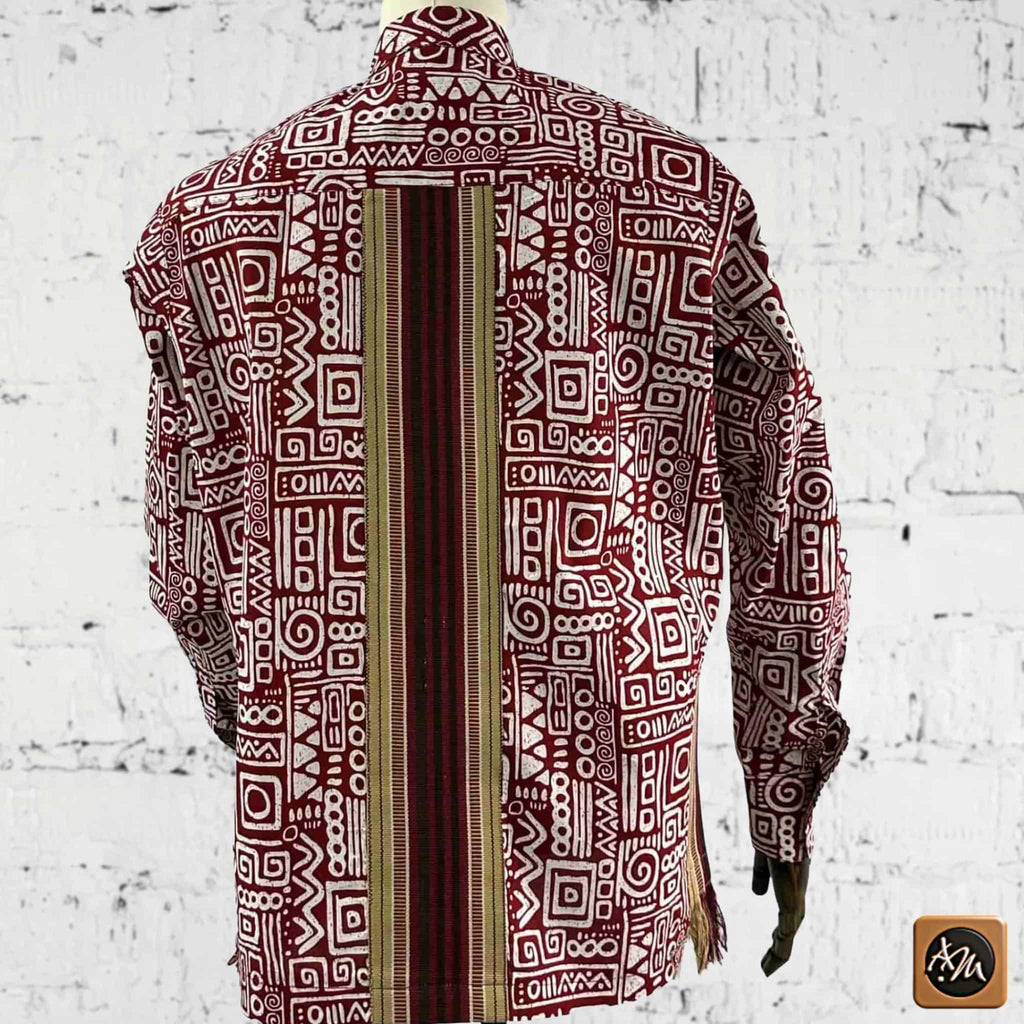 African Print Casual Long Sleeve Shirt