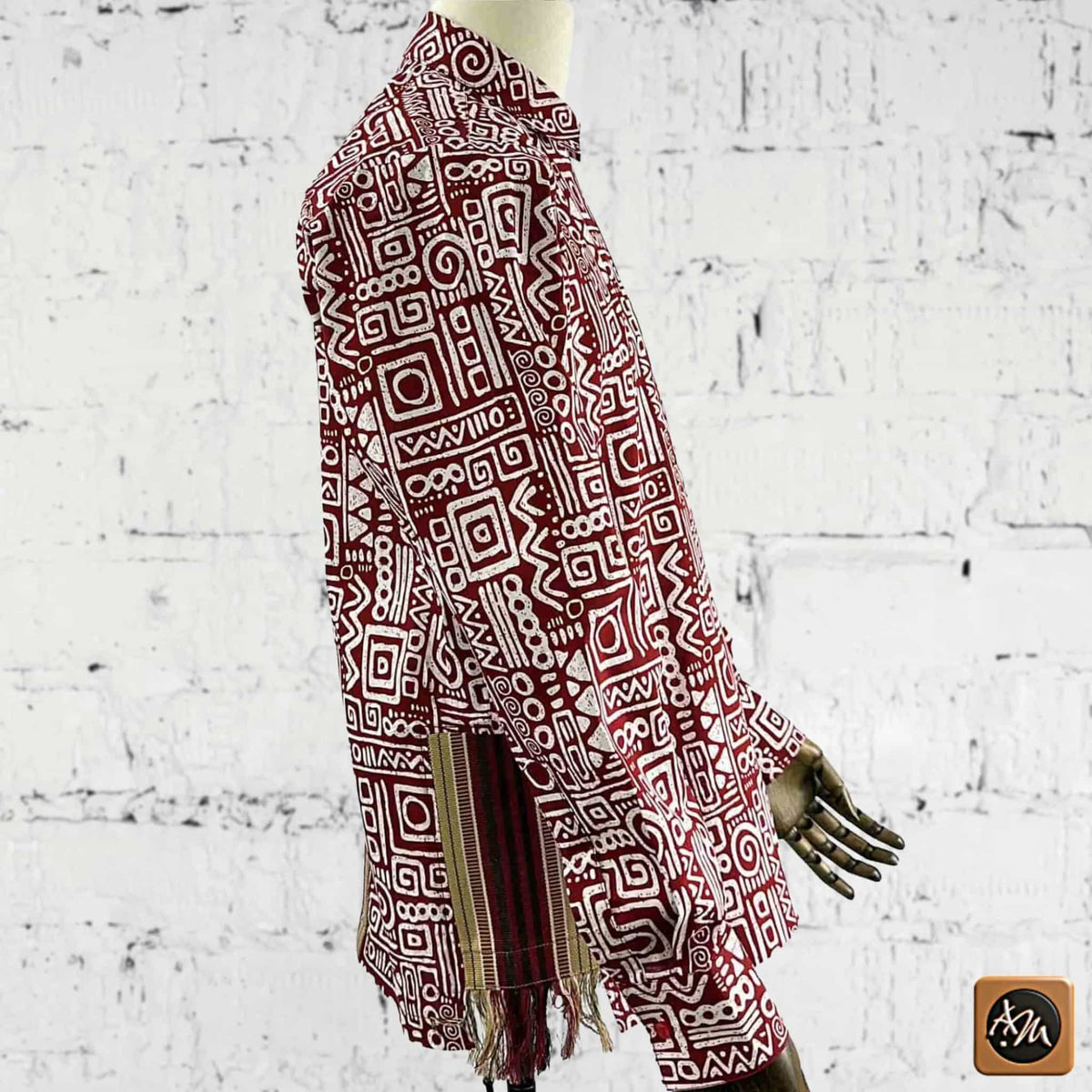 African Print Casual Long Sleeve Shirt