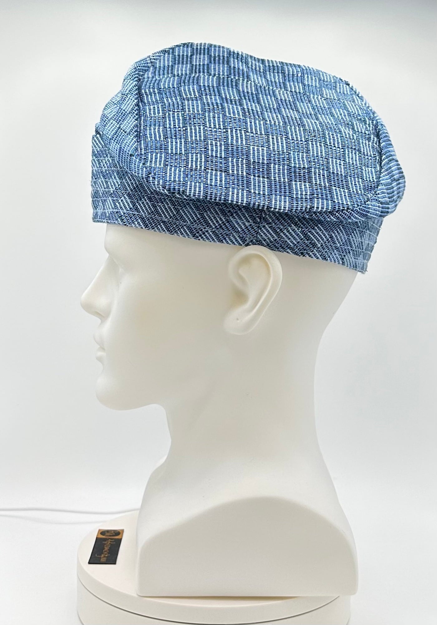 Yoruba Aso Oke Fila: African Men's Traditional Gobi Cap