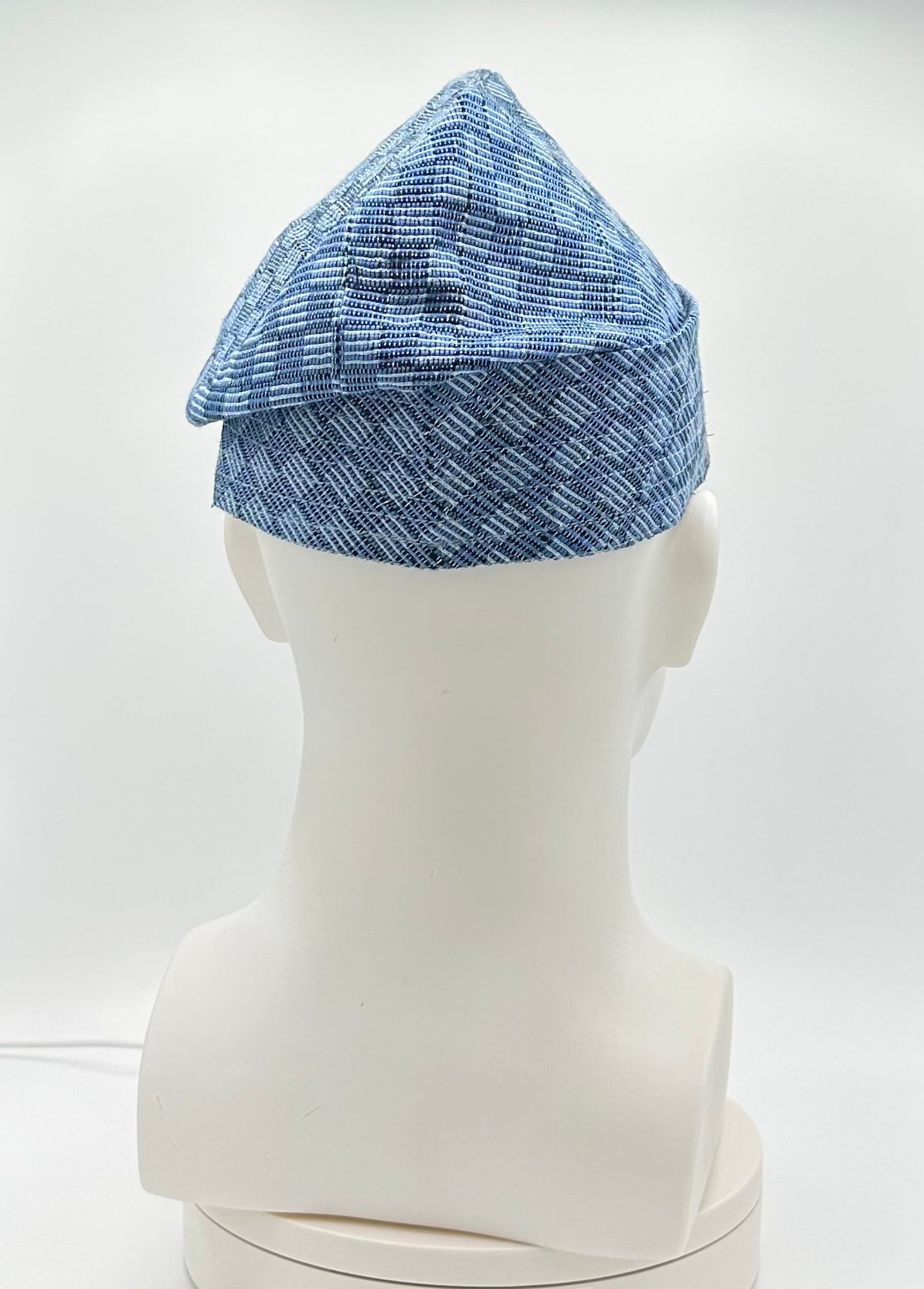 Yoruba Aso Oke Fila: African Men's Traditional Gobi Cap