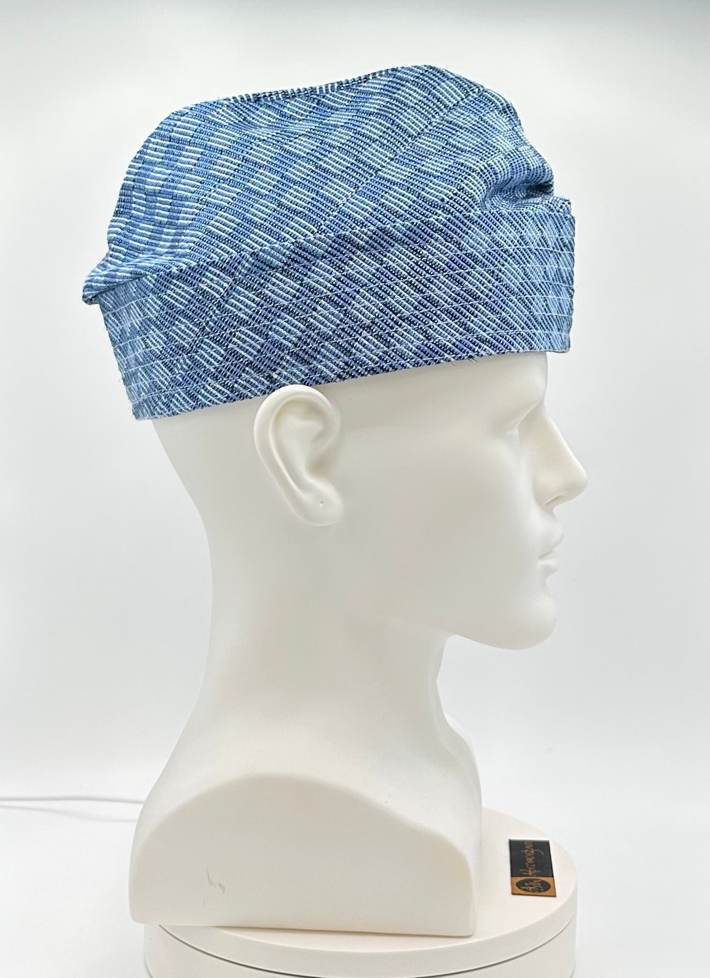 Yoruba Aso Oke Fila: African Men's Traditional Gobi Cap