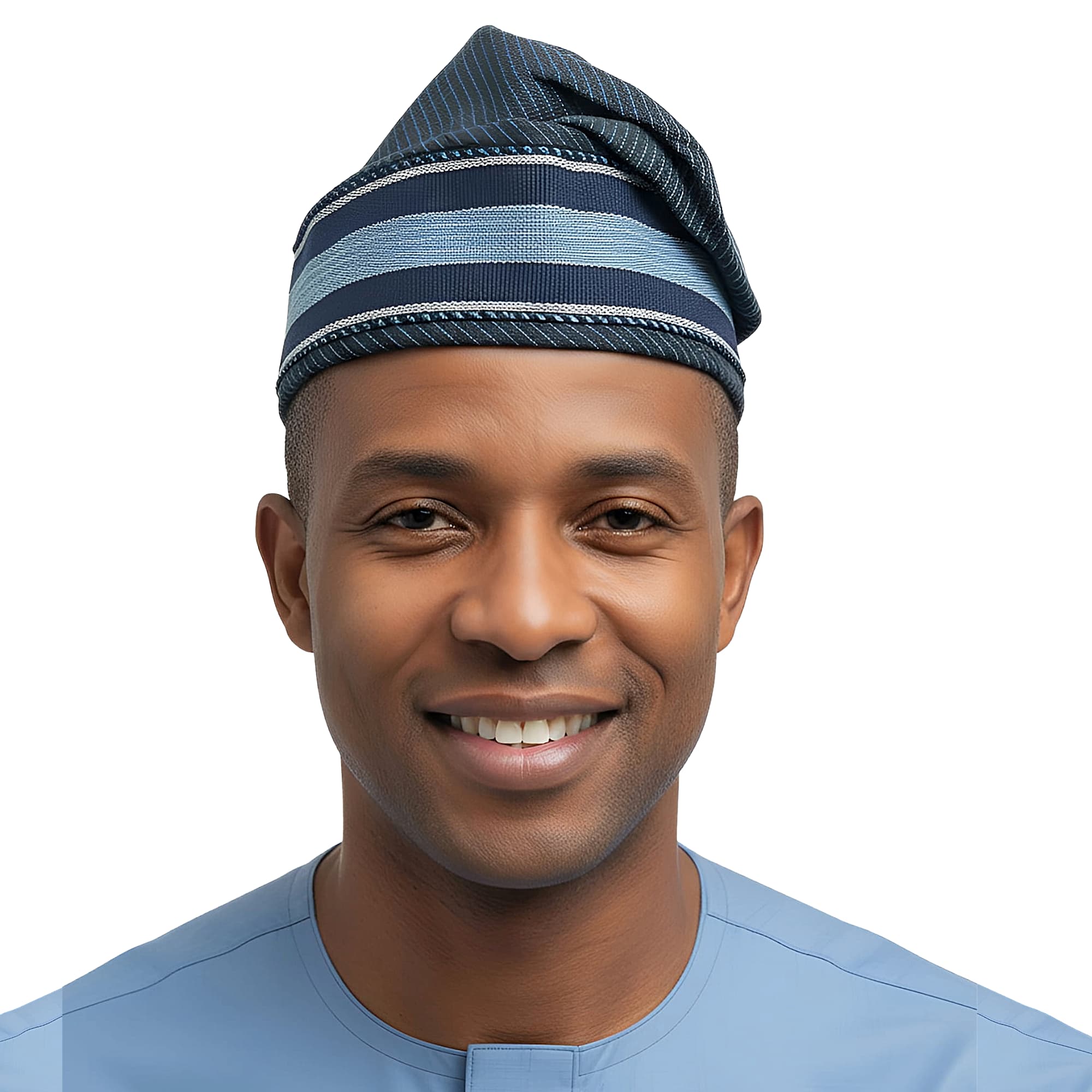 BLUESQ Yoruba Aso Oke Fila