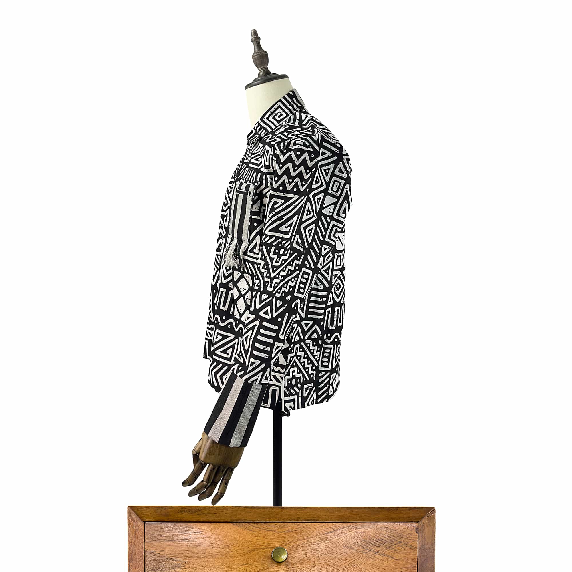 BOLANLE African Print Casual Long Sleeve Shirt