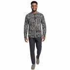 African Print Casual Long Sleeve Shirt