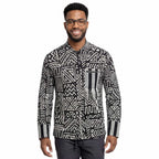 African Print Casual Long Sleeve Shirt