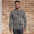 African Print Casual Long Sleeve Shirt